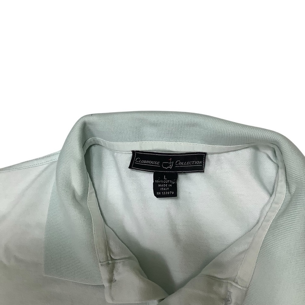 Master Clubhouse Collection Cotton Polo Sz Large Light Blue - Picture 3 of 7